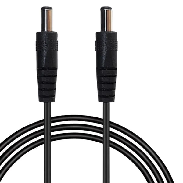 100 cm DC5521/5525 til DC5521/5525 hannkoblinger Adapterledning Strømforlengelsesledning for rutere Kameraer LED-lys