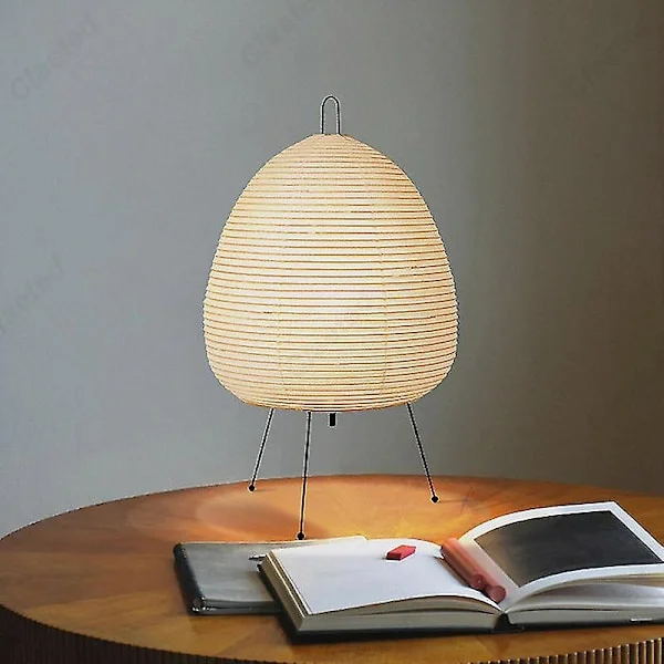 Japansk design Akari Noguchi bordslampa: Rislampa Kompatibel med sovrum, arbetsrum, vardagsrum, bar - Heminredning Yw1