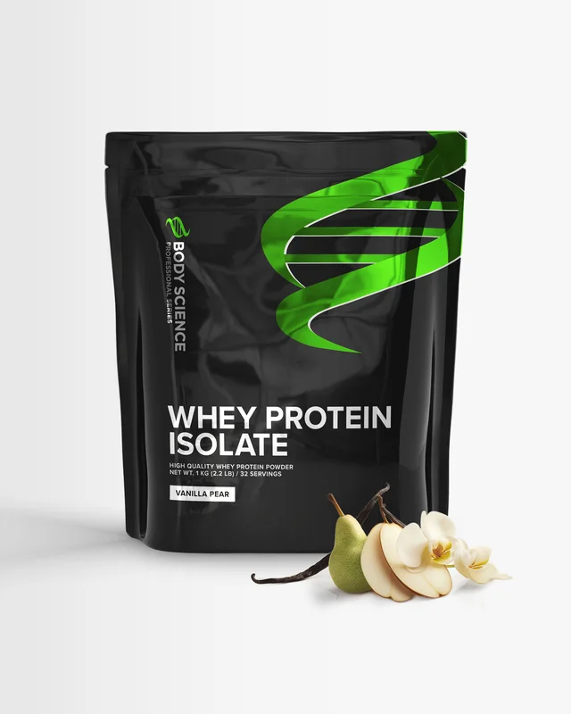 Heraisolaatti - 1 kg - Päärynä - Body Science - Proteiinijauhe, Heraproteiini, Korkea proteiinipitoi