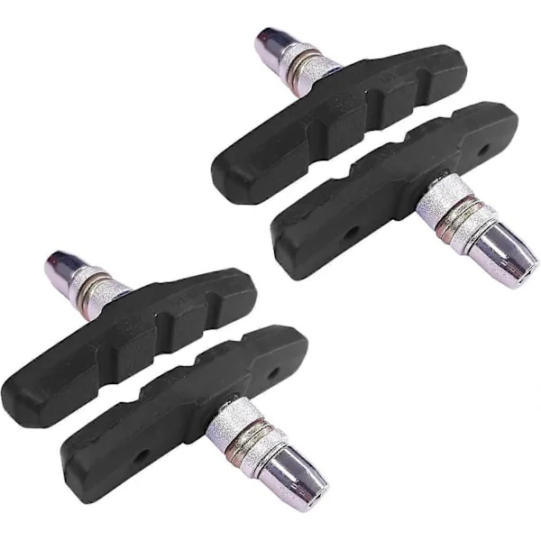 4x cykelbromsbelägg 2 par 60 mm symmetriska V-bromsar kompatibla med Shimano Tektro Avid Sram fälgbroms cykel Mtb Vtc City - SNNGV