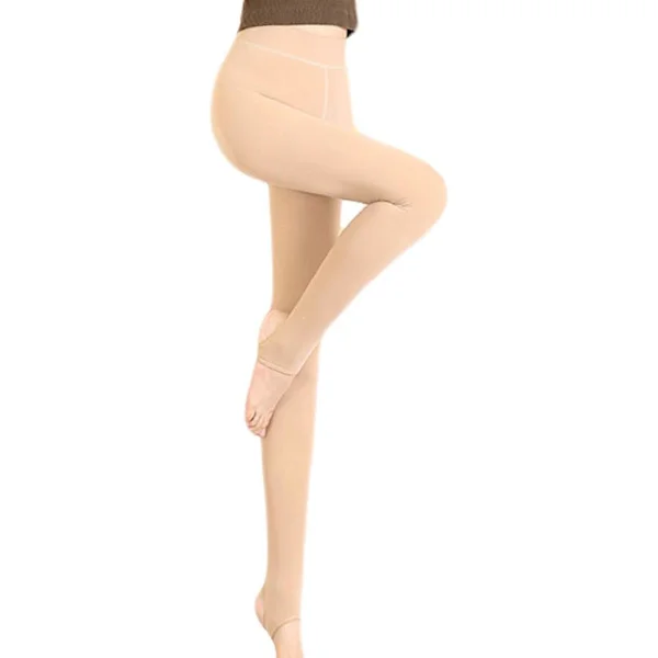 Dam Vinter Varma Stretchiga Termiska Leggings Byxor Fleece L