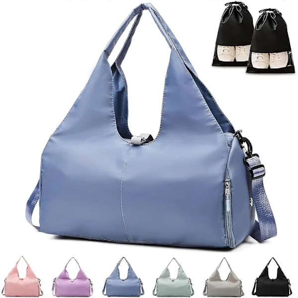 Endast paket Gymbag Dame, Yogamatte Bag Sport Reiseveske, Vanntett Sport Gymbag for Sport Reiser Vandring