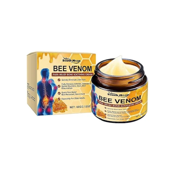 1-6pcs SOUTH MOON Bee Venom Joint Cream 60g Joint and Bone Care Cream for Back, Hand, Knee Pain Sti (3pcs)