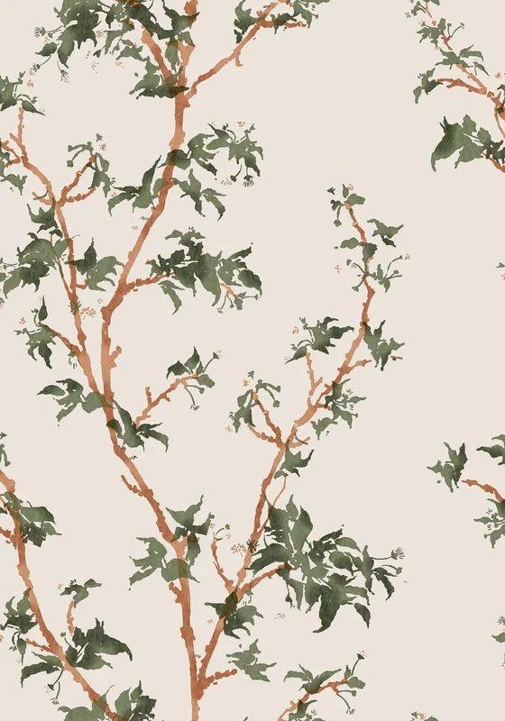 Chinese Branch wallpaper - Cole & Son Sample / Leaf Green