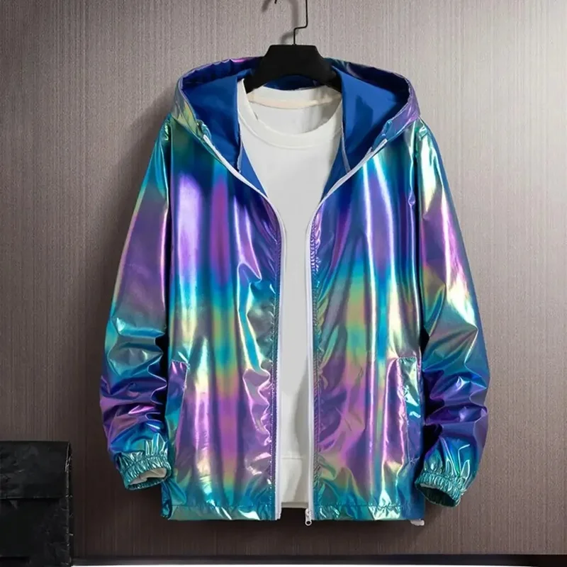 AliExpress - Veste de protection solaire printemps automne coloré visage brillant vêtements de protection solaire mince à la mode coupe-vent à capuche