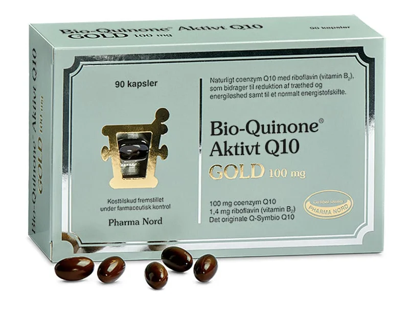 3 for 2 - Pharma Nord Bio-Quinone Aktivt Q10 Gold 100 mg 90 kaps., Helse & Madvarer, Ingredienser, Q10