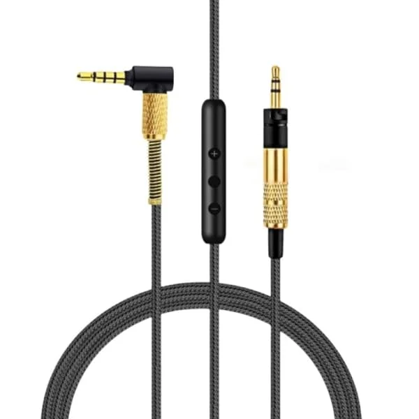 2,5 mm - 3,5 mm Kuulokkeiden kaapeli Momentum Over Ear 1/2/3 -kuulokkeille - Kestävä johto äänenvoimakkuuden säätimellä ja mikrofonilla