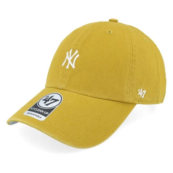 47 Brand - MLB Gul unconstructed Caps - New York Yankees MLB Runner 47 Clean Up Goldenrod Dad Cap @ Hatstore
