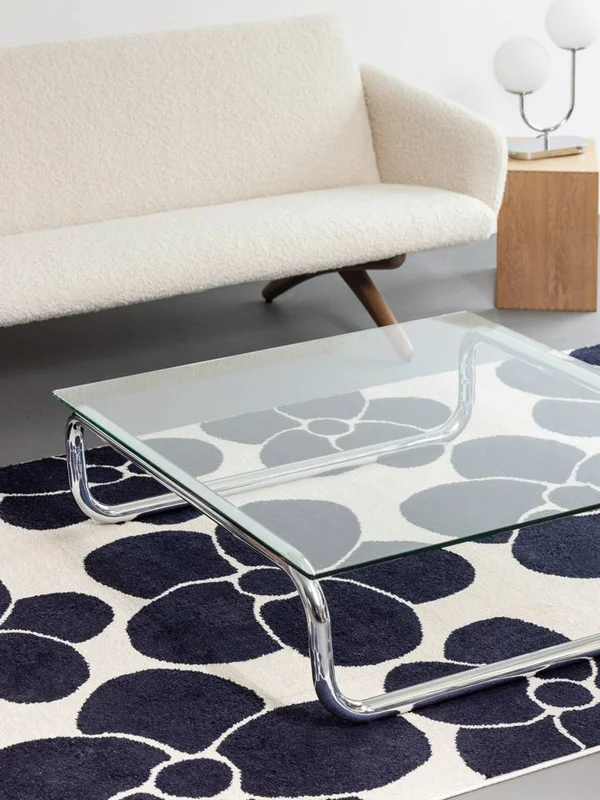 Primavera 140X200 Small Dark Blue/Off White Rug