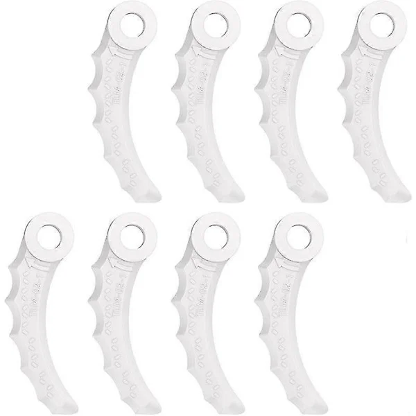 8 st Plastblad, Kompatibla med Makita 198383-1 och 198426-9, DUR189RF Sladdlös Grästrimmer