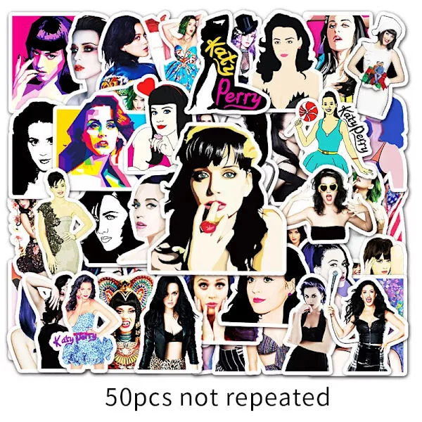 50X Katy Perry Porträtt Ppp Singer TV Personality Stickers Scrapbook Iphone Book