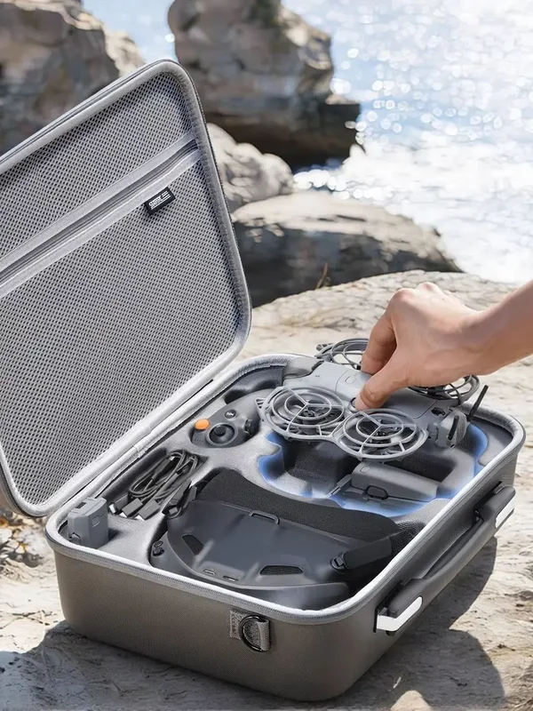 AliExpress - Tragetasche für DJI Neo 2 Motion Fly More Combo Zubehör, Tragbare PU-Reisetasche, Unterstützt RC Motion 3 Brillen N3 Ladestation