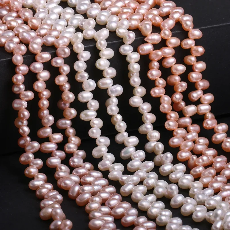 AliExpress - 5-6mm Panax Noto ginseng Loch Perle 100% natürliche Süßwasser perlen lose Abstands perlen für Schmuck herstellung DIY Halskette Zubehör