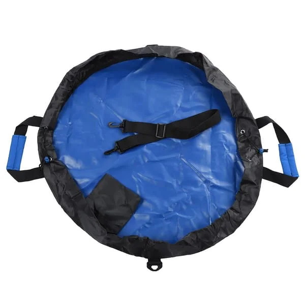 Oxford Klær Wetsuit Skiftende Matte Surfing Strand Pute Bære Tørr Bag med Skulderrem (Blå)
