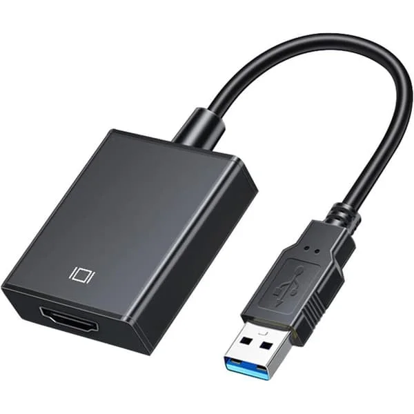 USB til HDMI-adapter, USB til HDMI-adapter, USB 3.0/2.0 til HDMI Audio Video-adapter, 1080P HD Videografikkkabelkonverter for PC, Laptop, HDTV TV