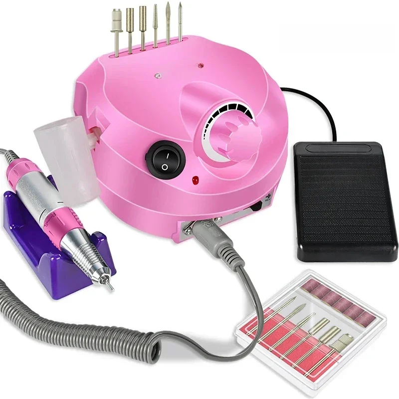 AliExpress - Ponceuse à ongles électrique portable, machine de manucure professionnelle, kit de limes à ongles pour salon de manucure, 35000 tr/min