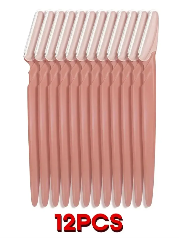 AliExpress - Augenbraue Trimmer 12/30/40/66PCS Braun Augenbraue Rasierer Sicher Gesicht Körper Haar Entfernung Rasierer Klingen Frau augenbraue 