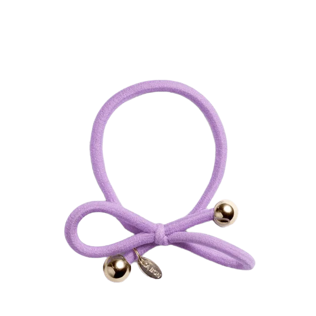 IA BON Hair Tie with Gold Bead - Lilac Accessoarer & tillbehör Dam Lila ONESIZE