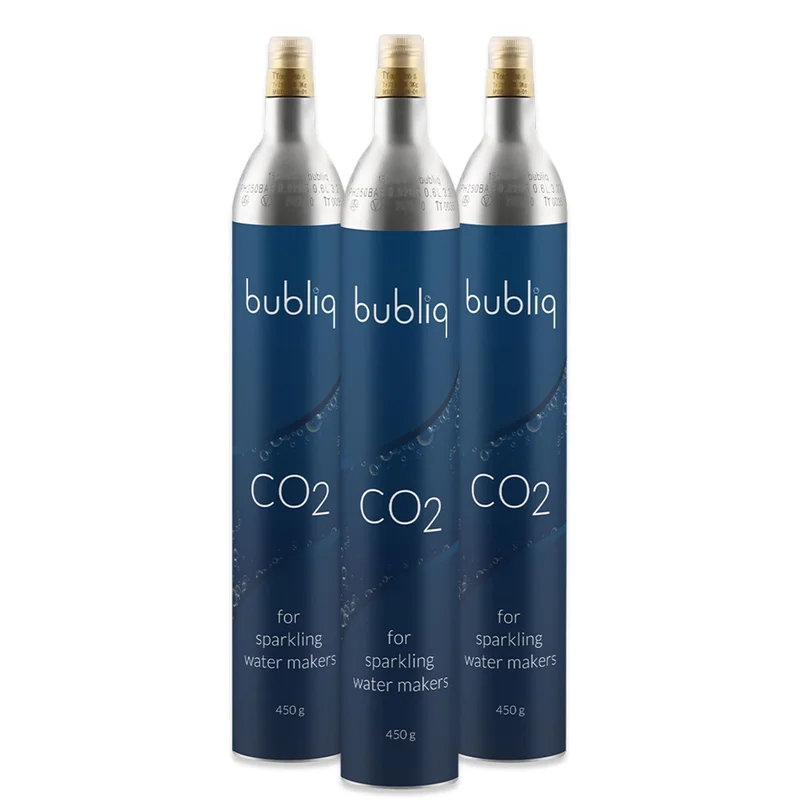 Bubliq Kolsyrepatron 450 gram 3-pack - Köp kolsyremaskin & tillbehör hos Bagaren & Kocken | Köksmaskiner > Kolsyremaskiner > Kolsyrepatron | Bagaren 