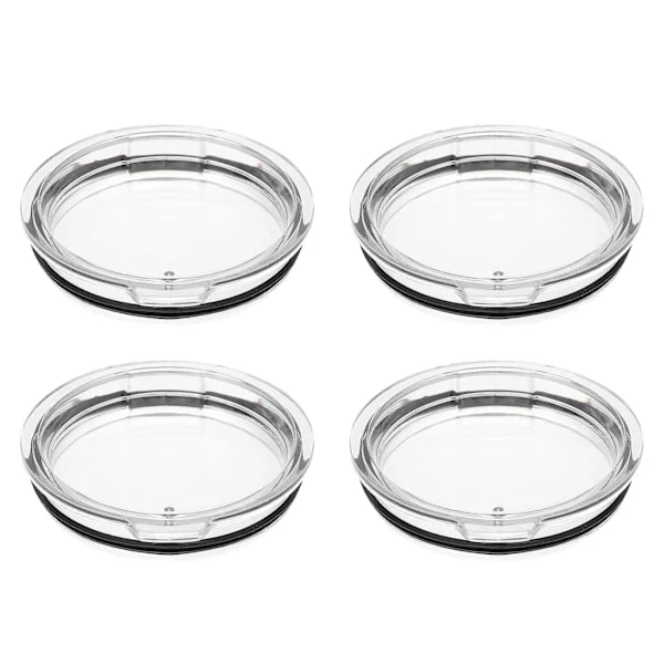 4 stk Reise Kaffe Krus Plast Motstandsdyktig Lokk Deksel Lufttett Tumbler Lokk Krus Lokk Erstatning