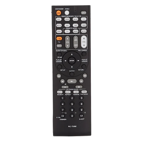 【BQ】Replacement Remote Control for Onkyo AV Receiver, Compatible with Onkyo AV Receiver RC-709M Style Replacement with Sensitive Buttons, Direct Use