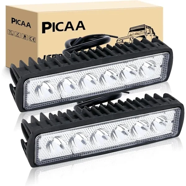 LED-ajovalot 2 kpl 6 tuuman 18 W kohdevalo pitkän kantaman moottoripyörän työvalaisin 12 V maastoauto 4x4 kuorma-auto mönkijä maastoauto kuorma-auto
