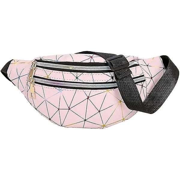 Fanny Pack Waist Bag Women Men Waterproof Outdoor Sports Waist Pack With 4 Zipper Pockets For Hiking Travel Vacation