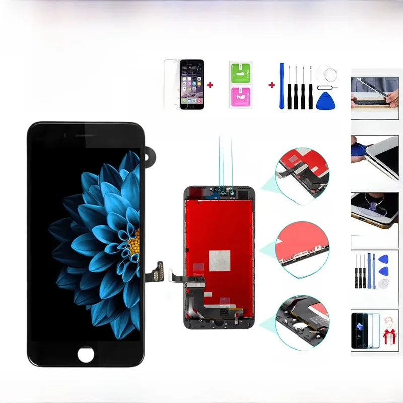 AliExpress - AAA +++ affichage de qualité pour iPhone 4 6 6S écran LCD avec assemblage de numériseur d'écran tactile 3D pour iphone 6 Plus 6S 7 8 Plus