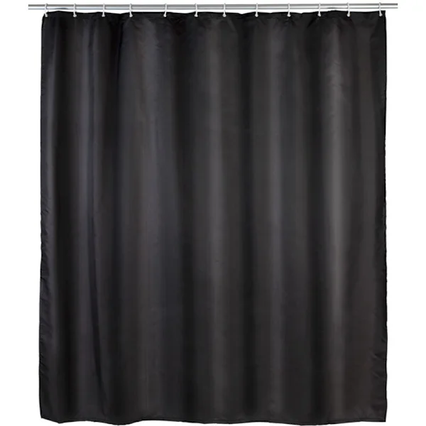 Anti-skimmel badeforhæng 180x200 cm – Holdbar polyester – Maskinvaskbart – Metaløjer for nem installation