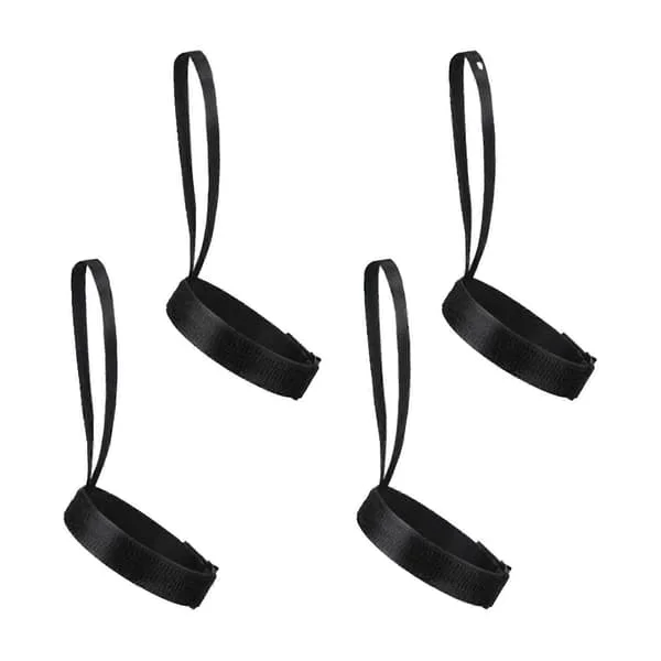 Remmar för skidhandskar - 4 stycken elastiska nylon skidhandskar säkerhetsremmar för bergsklättring och skidåkning