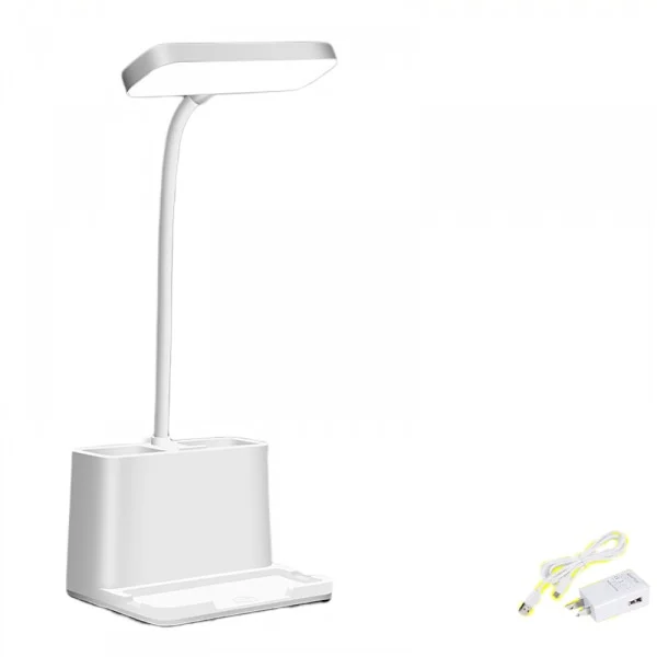 Small LED Desk Lamp, Desk Lamps for Home Office, White Desk