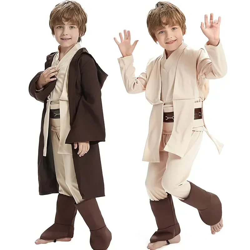 AliExpress - Costume Star Wars Obi-Wan Kenobi, Cosplay de guerrier Jedi, cape à capuche, vêtements, costumes de fête d'Halloween