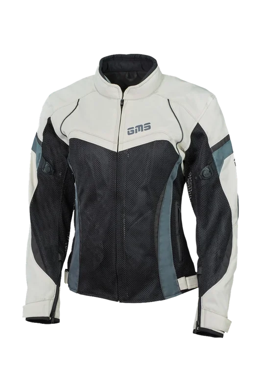 Chaqueta de Moto para Mujer GMS Tara Mesh Beige/Negro M