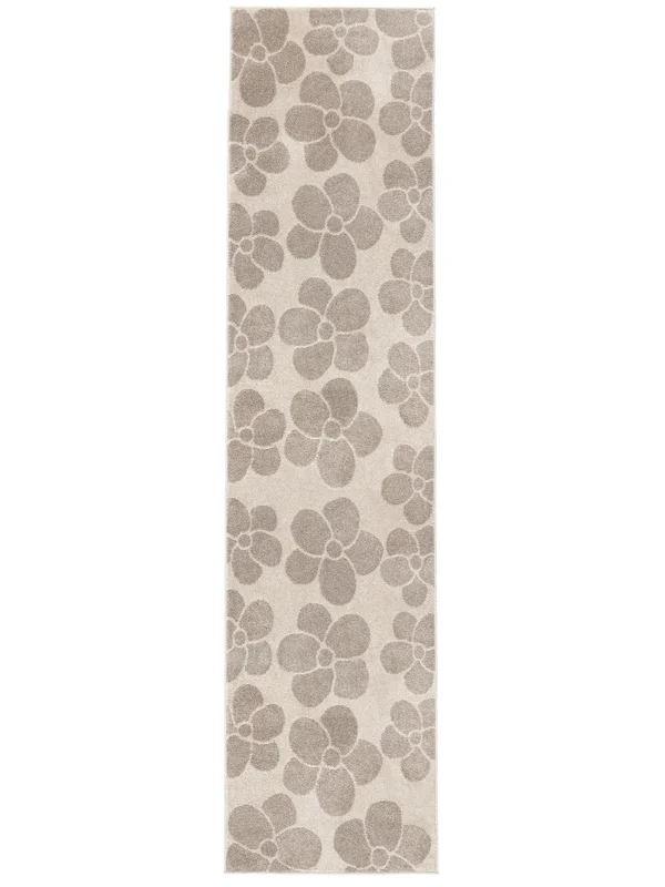 Primavera Beige/Off White Runner Rug Small Oeko-Tex