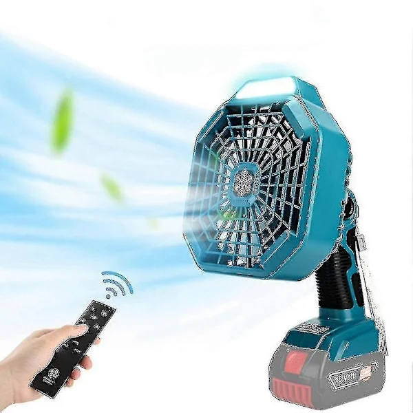 Vertikal USB-ventilator til Bosch 18V lithiumbatteri med lys - XC