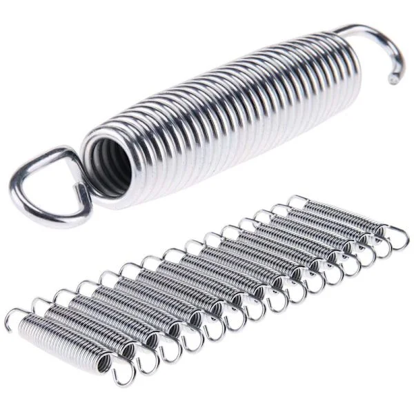 Youyijia 15 stk. trampolinfjeder 5,5" galvaniseret udskiftning fitness trampolin reservedelsfjedre udvidelsesspænding stærke kraftige fjedre
