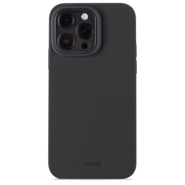 Hot tilbud til lav pris! holdit iPhone 15 Pro Max Mobilcover Silikone Sort-Glad