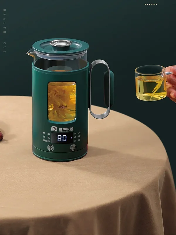 AliExpress - Théière électrique en verre portable, bouilloire de bureau, théière de fleurs multifonction, garde au chaud automatiquement, 600ml, 220V