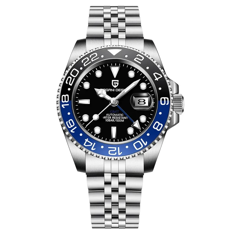 AliExpress - PAGANI DESIGN 40MM GMT Horloges voor Mannen Luxe Saffier AR Mechanisch Horloge Keramische Bezel Automatische 100M Waterdicht Gift horloge