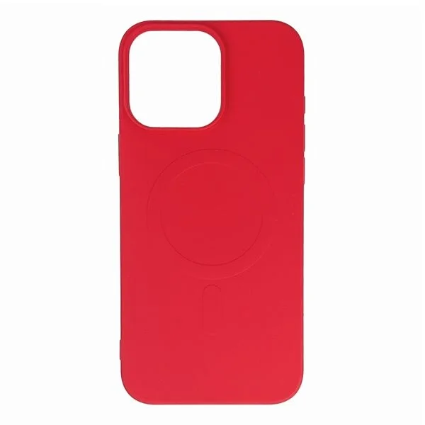 Liquid Silicone Case MagSafe for iPhone 16 Pro Max - punainen