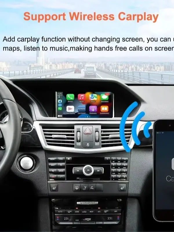 AliExpress - Draadloze Voor Apple CarPlay Android Auto Module Voor Mercedes Benz C Klasse W204 2008 2009 2010 2011 NTG4.0 NTG 4.0 Spiegel Link BT
