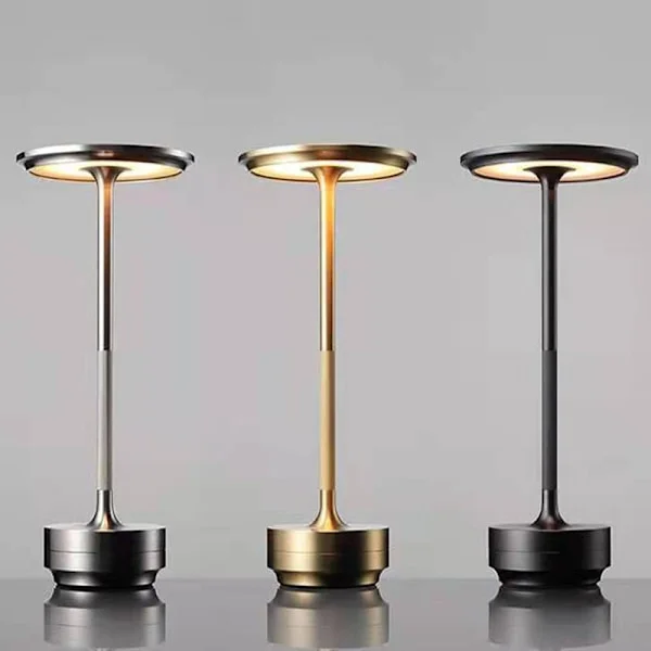Sladdlös Lampa Ögonskydd LED Sladdlös Lampa, Sladdlös Bordslampa Uppladdningsbar, Touch Tre-Färgsjustering Sladdlös Lampa Guld