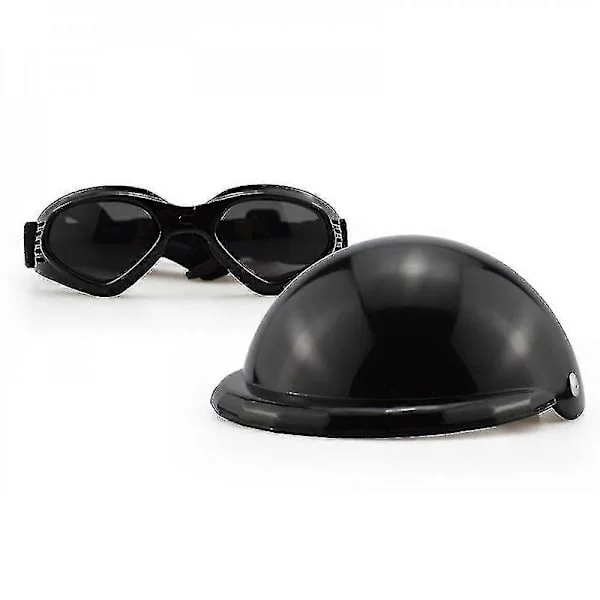 Dog Helmet Goggles Set Pet Helmet Sunglasses Dogs Adjustable Dog Motorcycle Safety Hat NVC M