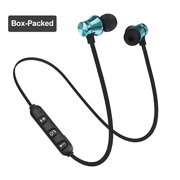 Trådlösa magnetiska Bluetooth-hörlurar Handsfree-headset med mikrofon Brusreducerande hörlurar för Huawei Xiaomi Samsung