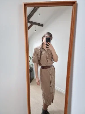 Midi shirt dress