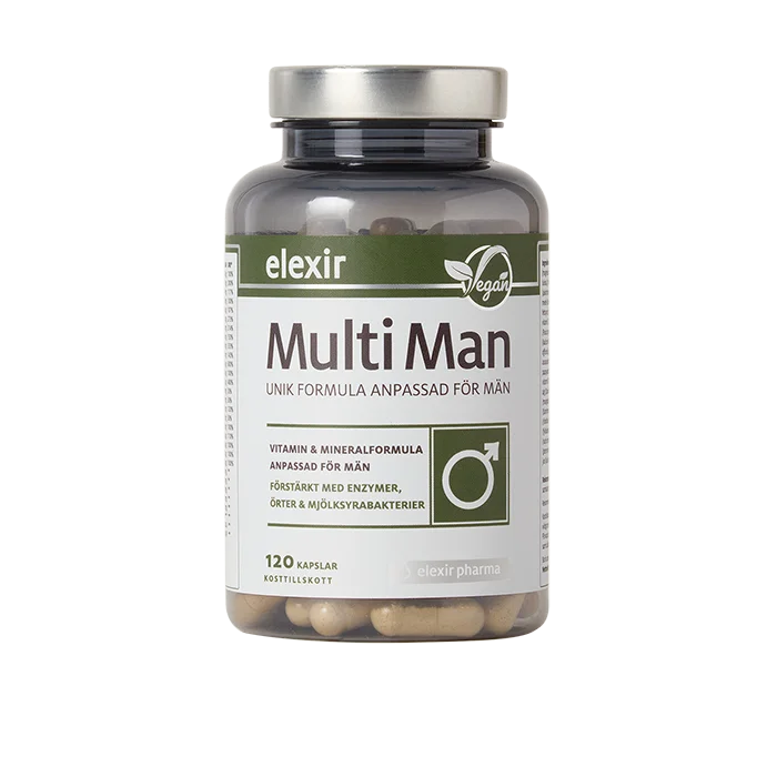 Elexir Pharma Multivitamin Man 120 kapslar zink