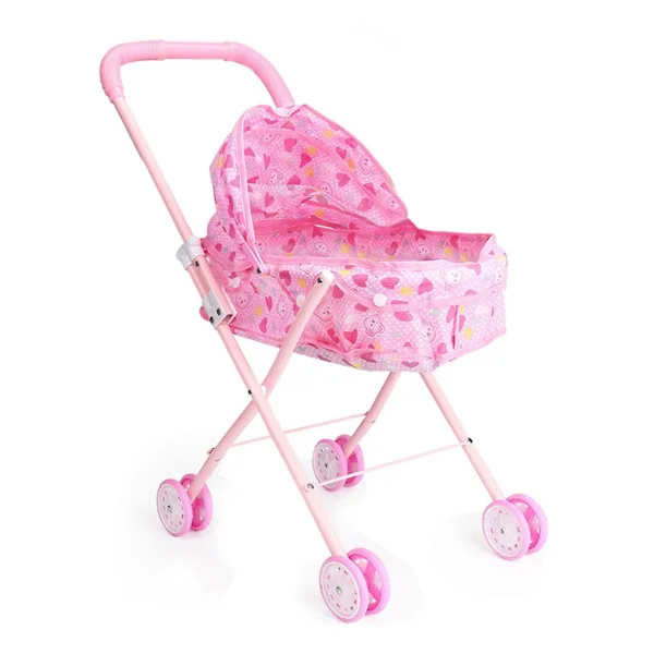 50% Rabatt på Babydocka Barnsäng Vagn Matstol Gungstol Gunga för Dockor Barn Vagn Leksak