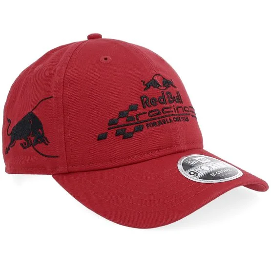 New Era - Motor - Red - unconstructed - Cap - Red Bull F1 26 Washed 9FORTY M-Crown Dark Red Dad Cap - Hatstore