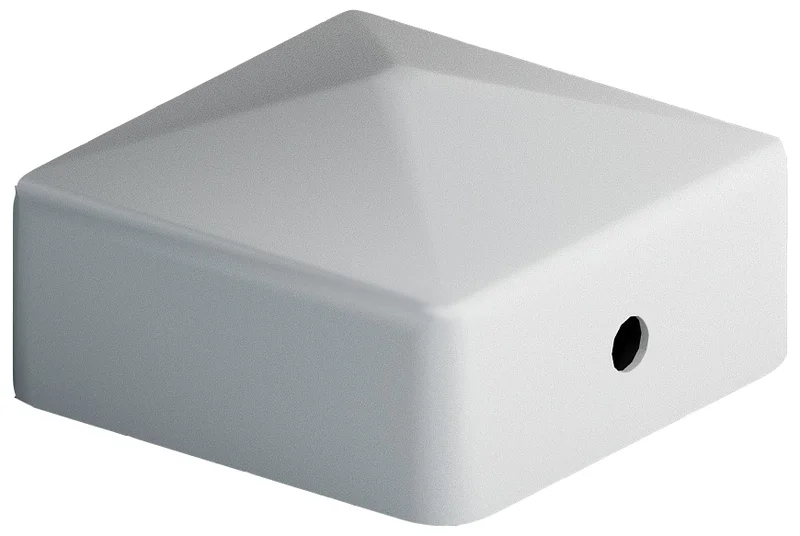 Jabo 10037 Stolplock 46×46 mm Vit, Utemiljö