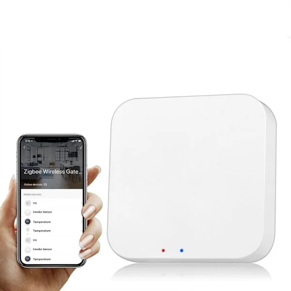 Smart Trådlös ZigBee Gateway, Tuya ZigBee Smart Gateway Hub, Smart Life APP Trådlös Fjärrkontroll, för Alla Tuya ZigBee 3.0 Smarta Produkter, Tuya S